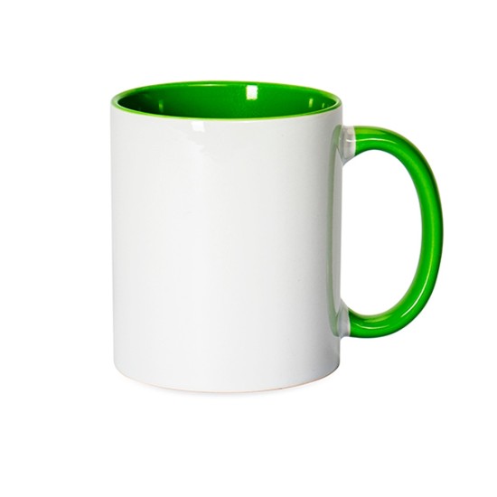 Caneca de Cerâmica com Alça Colorida Personalizada