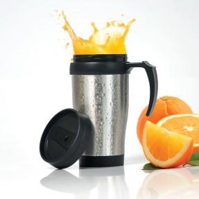 Caneca de Metal e PVC 400ml Personalizada