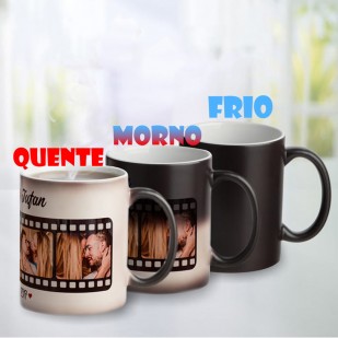 Caneca Mágica de Cerâmica 350ml Personalizada