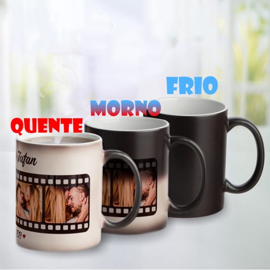 Caneca Mágica de Cerâmica 350ml Personalizada