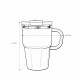 Caneca Parede Dupla 550ml Personalizada