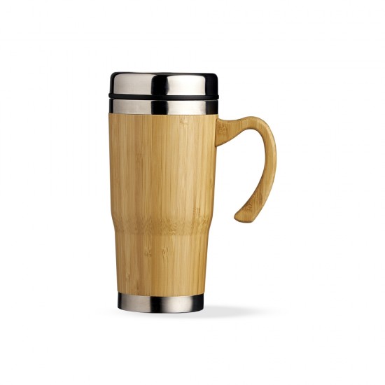 Caneca Revestida em Bambu 500ml Personalizada