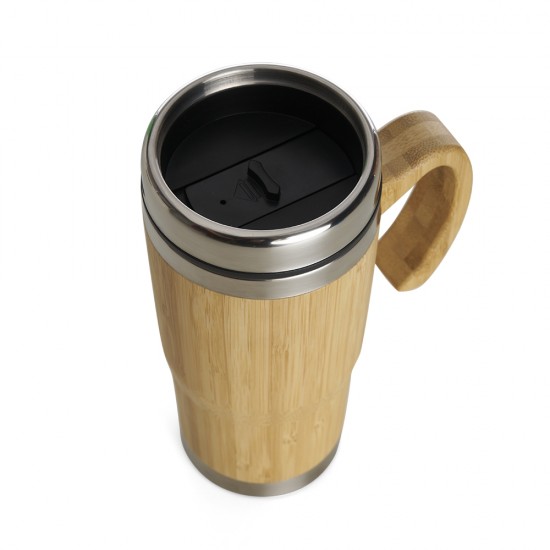 Caneca Revestida em Bambu 500ml Personalizada