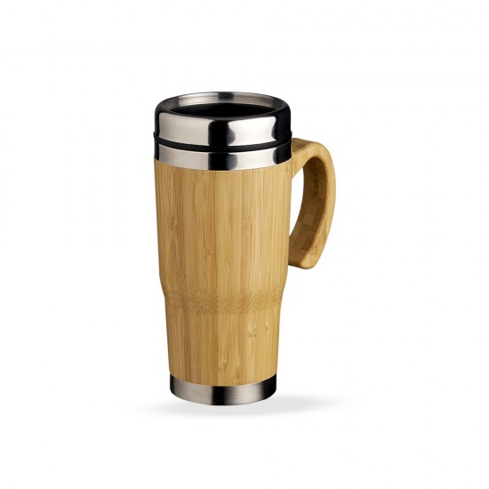 Caneca Revestida em Bambu 500ml Personalizada