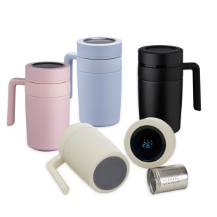 Caneca Térmica 500ml com Display LED Personalizada