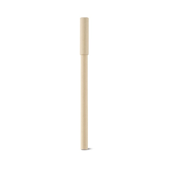 Caneta com Tampa em Papel Kraft Personalizada