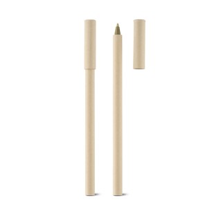 Caneta com Tampa em Papel Kraft Personalizada