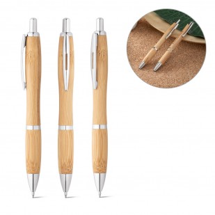 Caneta de Bambu Personalizada