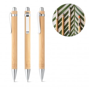 Caneta de Bambu Personalizada