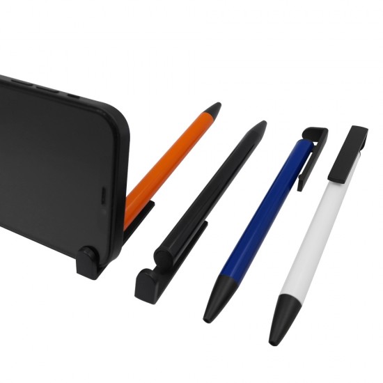 Caneta de Metal Com Apoio Para Celular Personalizada