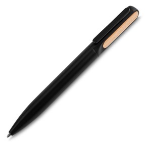 Caneta de Metal com Detalhe em Bambu Personalizada