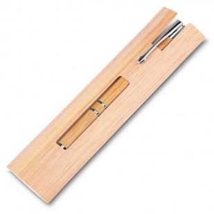 Caneta Ecológica de Bambu Personalizada
