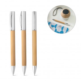Caneta em Bambu e ABS Personalizada