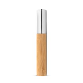 Caneta em Bambu em Metal Personalizada com estojo 