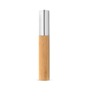 Caneta em Bambu em Metal Personalizada com estojo 