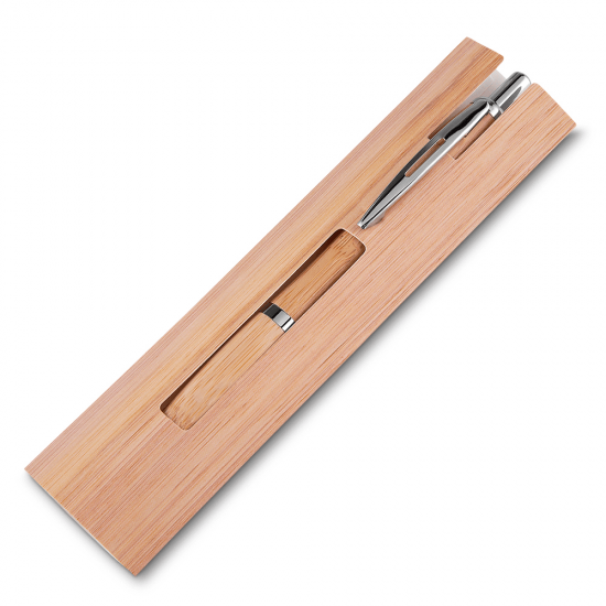 Caneta em Bambu Personalizada