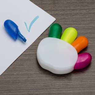 Caneta Marca Texto em Formato de Mão Personalizado