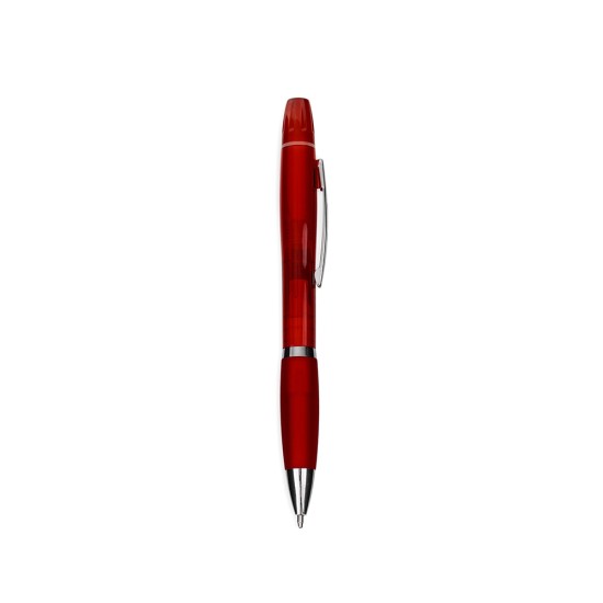 Caneta Plástica com Marca-Texto Personalizada
