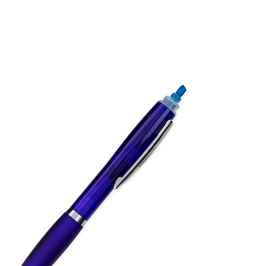 Caneta Plástica com Marca-Texto Personalizada