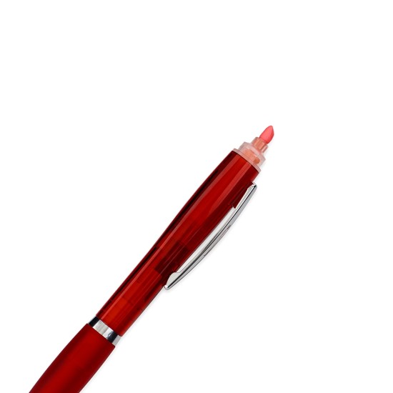 Caneta Plástica com Marca-Texto Personalizada