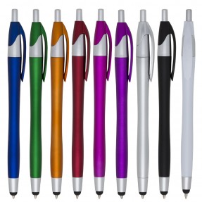 Caneta Plástica com Touch Personalizada para Brindes