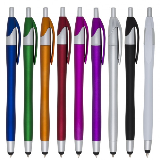 Caneta Plástica com Touch Personalizada para Brindes