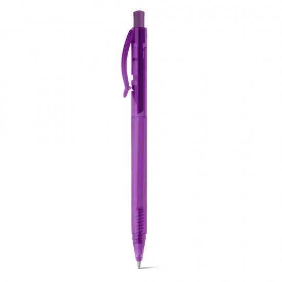 Caneta Plástica Translúcida Personalizada