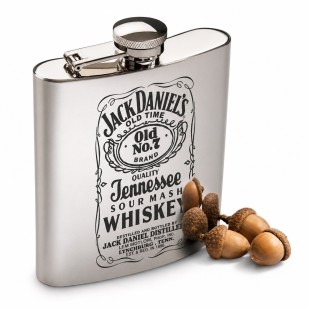 Cantil Porta Whisky Personalizado 235ml 8 oz