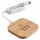 Carregador Indução Wireless de Bambu Personalizado