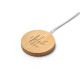 Carregador portátil em bambu 15W Personalizado