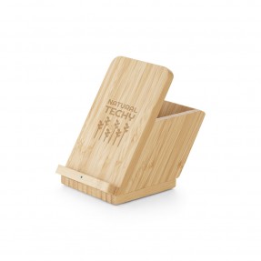 Carregador Wireless em Bambu Personalizado