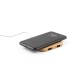 Carregador wireless super-rápido em bambu 15W Personalizado