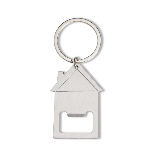 Chaveiro Casa de Metal com Abridor Personalizado