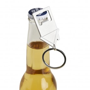 Chaveiro Casa de Metal com Abridor Personalizado