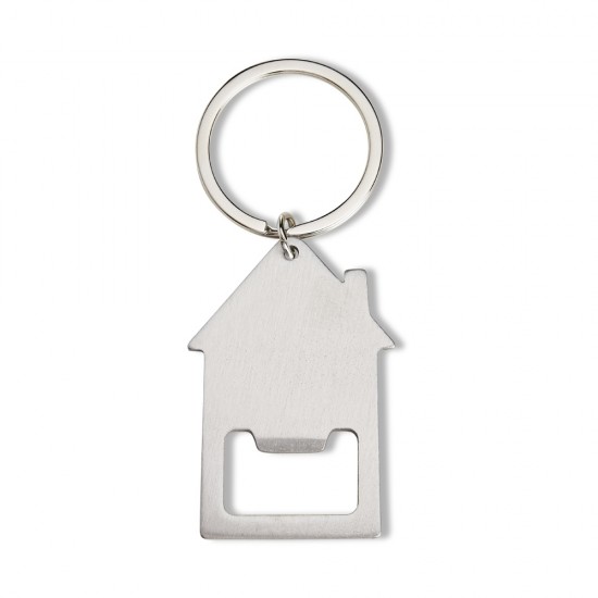 Chaveiro Casa de Metal com Abridor Personalizado