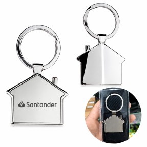 Chaveiro Casinha de Metal Personalizado