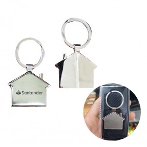 Chaveiro Casinha de Metal Personalizado