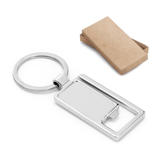 Chaveiro de Metal com Abridor de Garrafas Personalizado