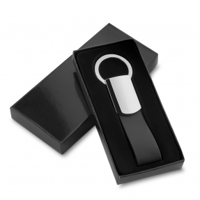 Chaveiro de Metal com Couro Sintético Personalizado