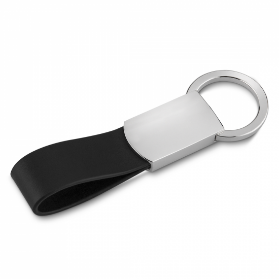 Chaveiro de Metal com Couro Sintético Personalizado