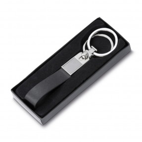 Chaveiro de Metal e Couro Sintético Personalizado