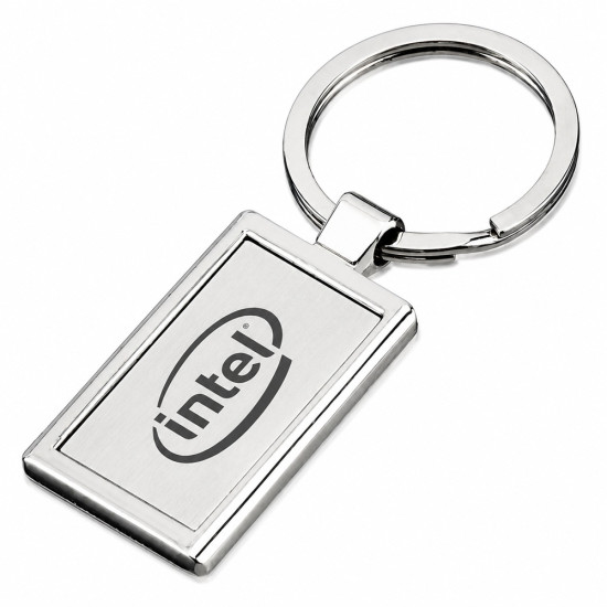 Chaveiro de Metal Retangular Personalizado