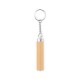 Chaveiro em bambu e ABS com lanterna LED Personalizado