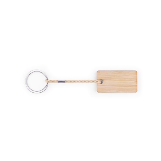 Chaveiro em Bambu Personalizado com Cordão PET