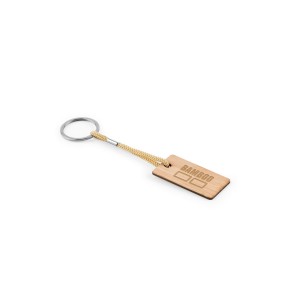 Chaveiro em Bambu Personalizado com Cordão PET