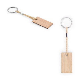 Chaveiro em Bambu Personalizado com Cordão PET