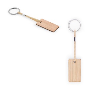 Chaveiro em Bambu Personalizado com Cordão PET