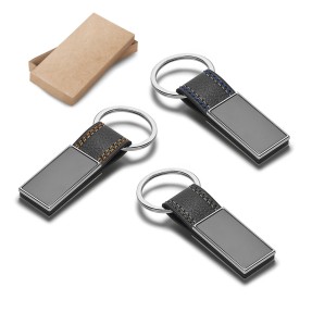 Chaveiro em Couro e Metal Personalizado