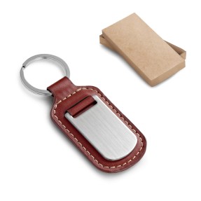 Chaveiro em Couro Sintético e Metal Personalizado