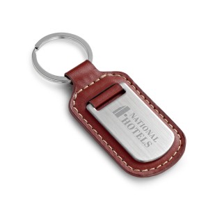 Chaveiro em Couro Sintético e Metal Personalizado